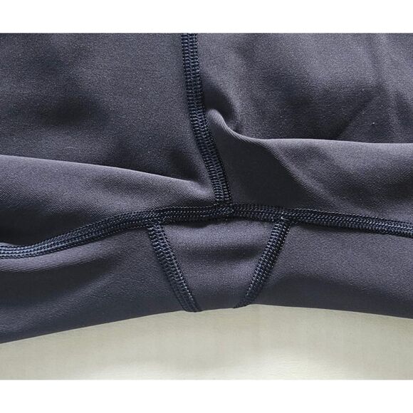 Lululemon Women’s Mix & Mesh Crop 21” Yoga Leggings Navy Blue Size 6 EUC - Picture 5 of 8
